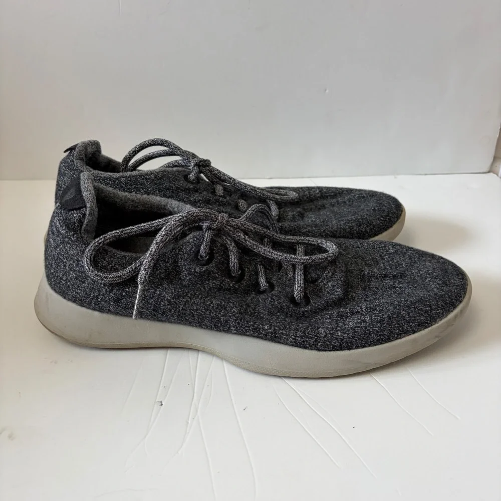 Allbirds Wool Runners Mens 10 Charcoal Grey Heather Merino Wool Sneakers WR M10